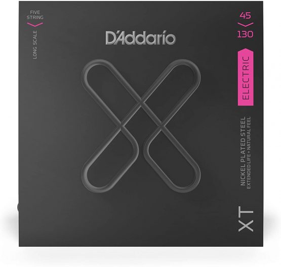 D'Addario XTB45130, XT Bass Guitar Strings Nickel Plated Steel, Regular Light, 5-String Long Scale, 45-130 - Image 2