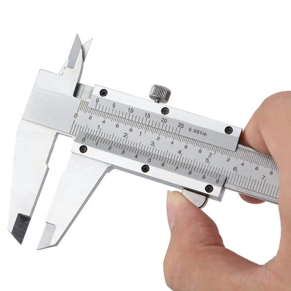 Vernier Caliper Gauge 150mm 6″ Stainless Steel Internal Analog