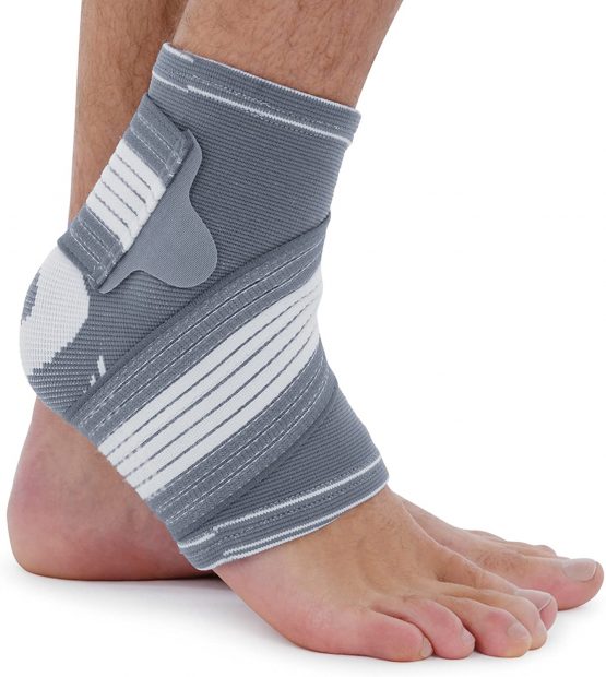 Ankle Support Brace - Adjustable Foot Compression Sleeve Strap Socks | for Arthritis, Achilles Tendonitis, Sprained Heel Lift, Ligament Damage, Arch Supports | Sports Running for Men Women (Medium) - Image 2