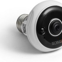 Technaxx 4583 Easy IP-Cam FullHD TX-58, FullHD indoor security camera for a lamp base E27, White