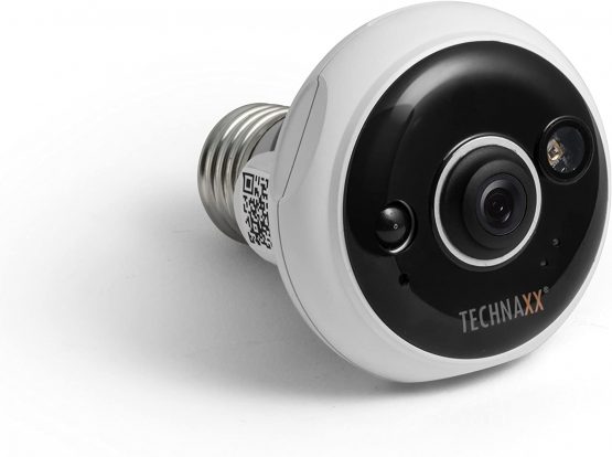 Technaxx 4583 Easy IP-Cam FullHD TX-58, FullHD indoor security camera for a lamp base E27, White