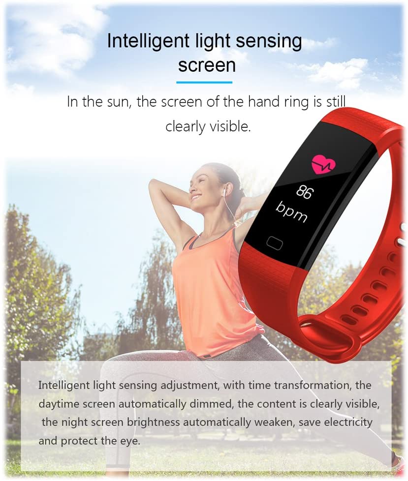 Smart Fit Sport Colour Fitness Tracker with Heart Rate Monitor Sleep Monitor Color Screen Bluetooth Smart Watch Activity Tracker Waterproof Step Counter Pedometer and Calorie Counter - Image 4