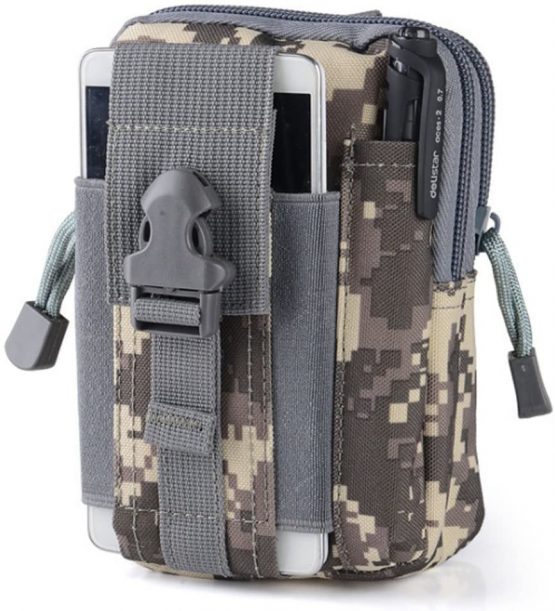 FiveloveTwo Small Hiking Waistpacks Multi-Purpose Poly Tool Holder EDC Pouch Waist Bag Military Nylon Utility Tactical Molle Pack Camping Pouch