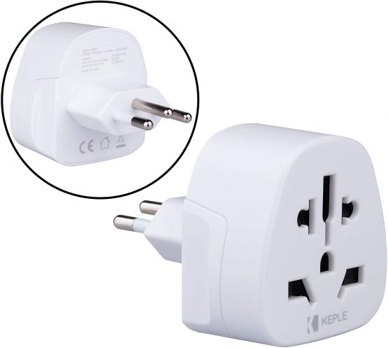 Brazil Brazilian Adapter Travel Type N Plug to UK US USA American AUS Australia EU Europe European Asia China Thailand Ireland Adaptor Universal Worldwide Socket International 3 Pin