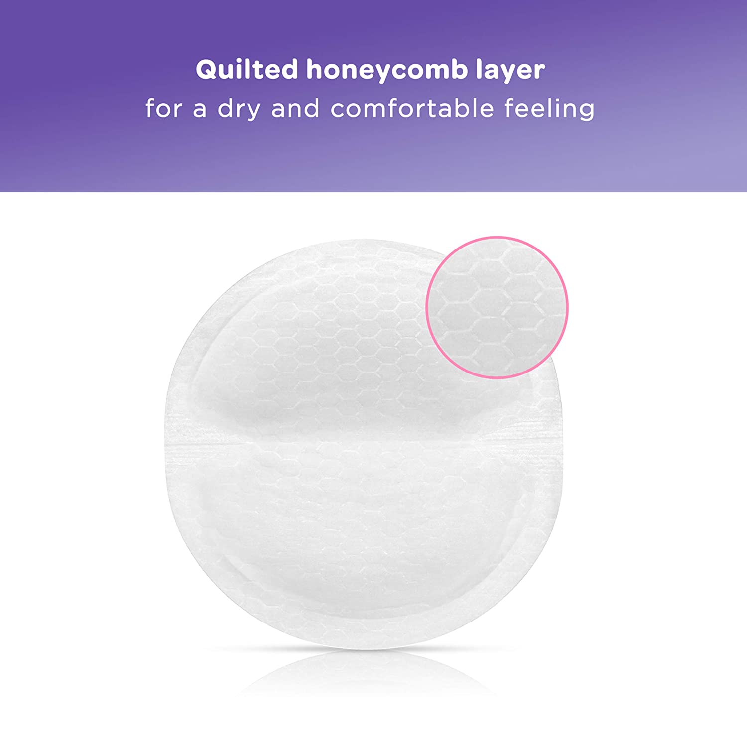 Lansinoh Nursing Pads, 4 Packs of 60 (240 count) Stay Dry Disposable Breast Pads - Image 2