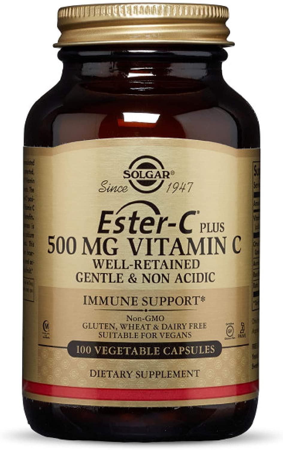 Solgar Ester-C Plus 500mg Vitamin C, Supports Healty Immune System, Highly Absorbable Vitamin C, Antioxidant