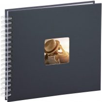 Hama Fine Art Spiral Bound Album, 28 x 24 cm, 50 White Pages | Grey