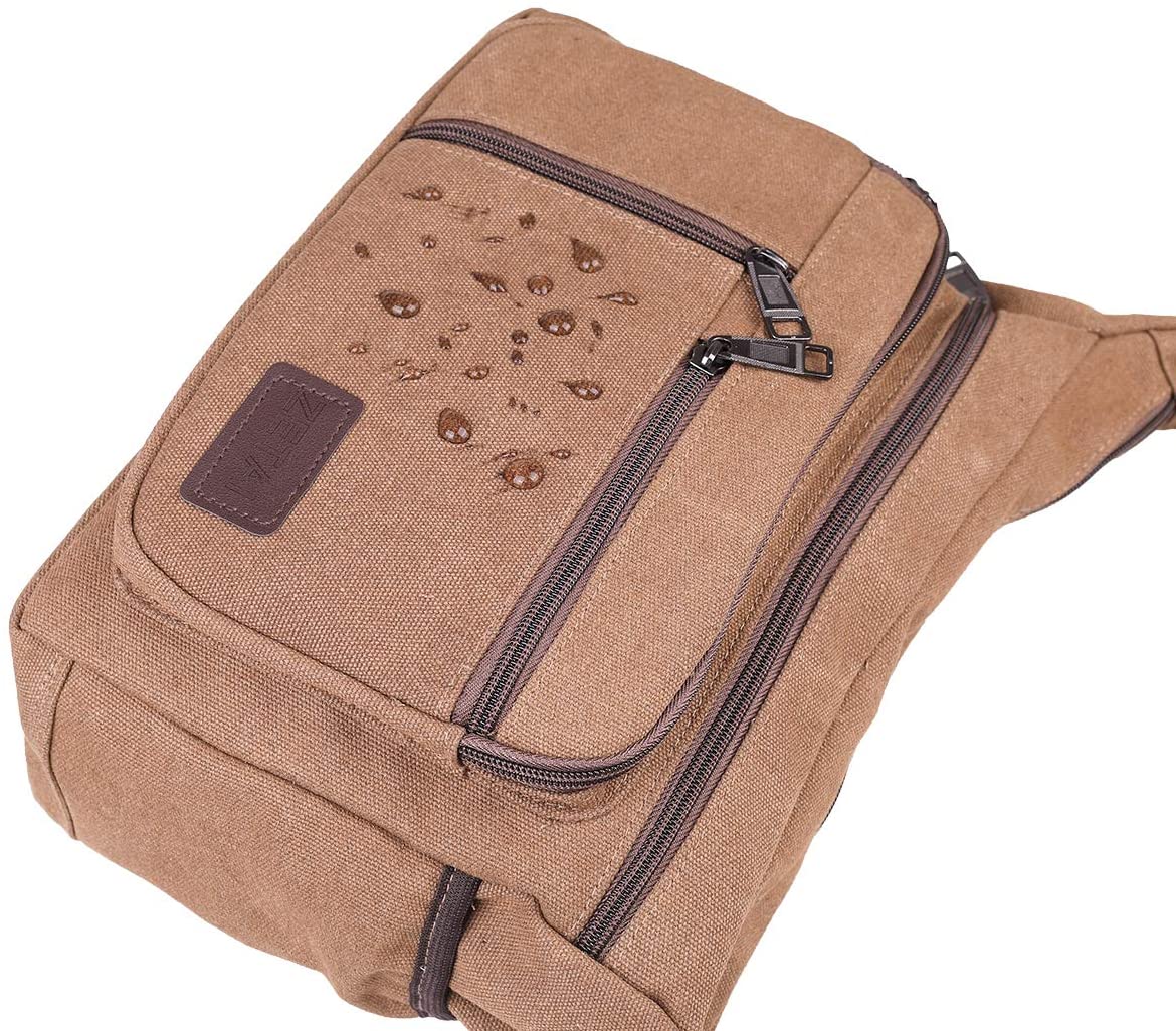 BOMKEE Messenger Bags for Men Shoulder Bags Water Resistant Canvas Crossbody Bag - Image 2