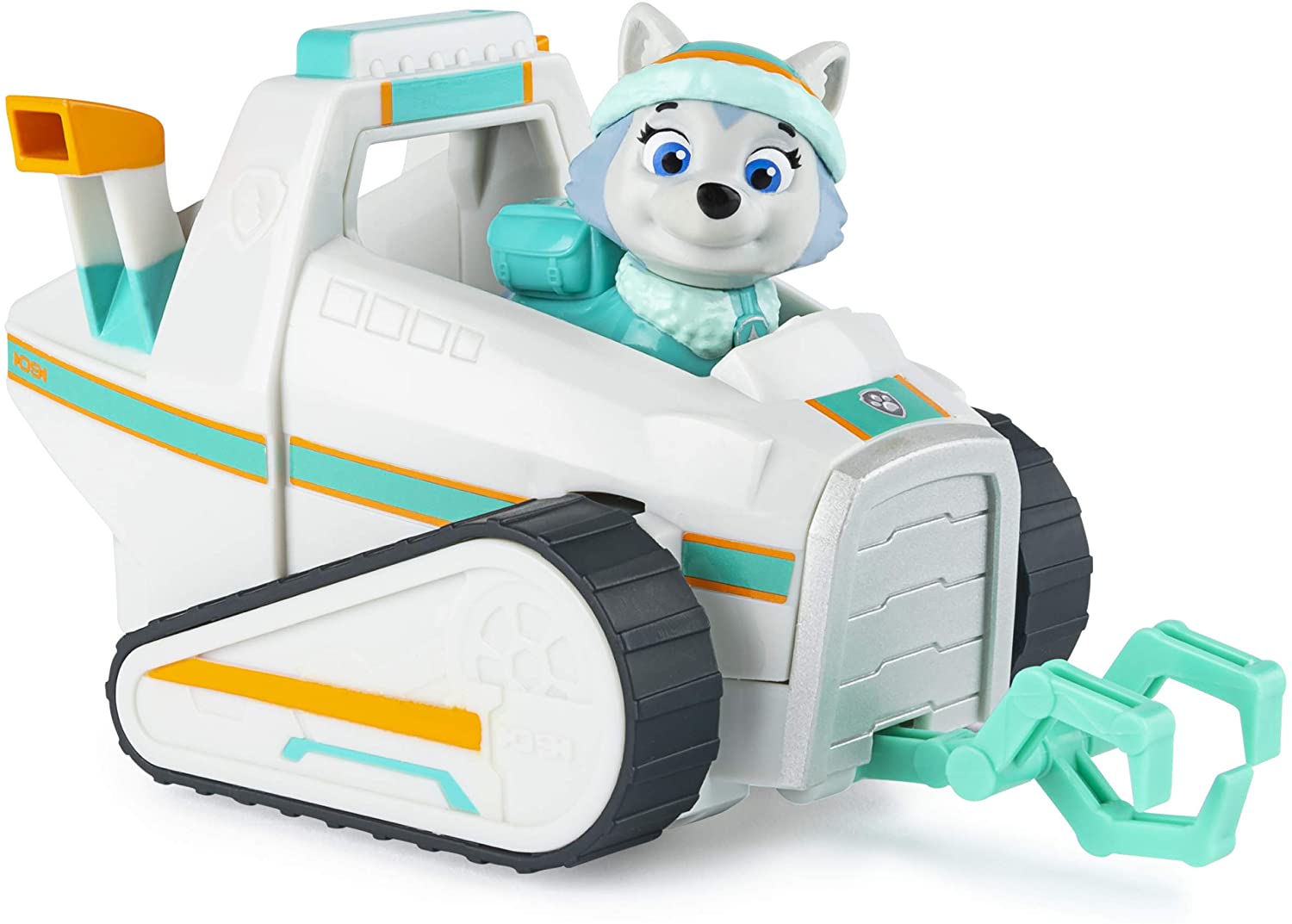 Paw Patrol Everest’s Snow Plough Vehicle with Collectible Figure, for Kids Aged 3 and Up, Grey, Piccolo - Image 4