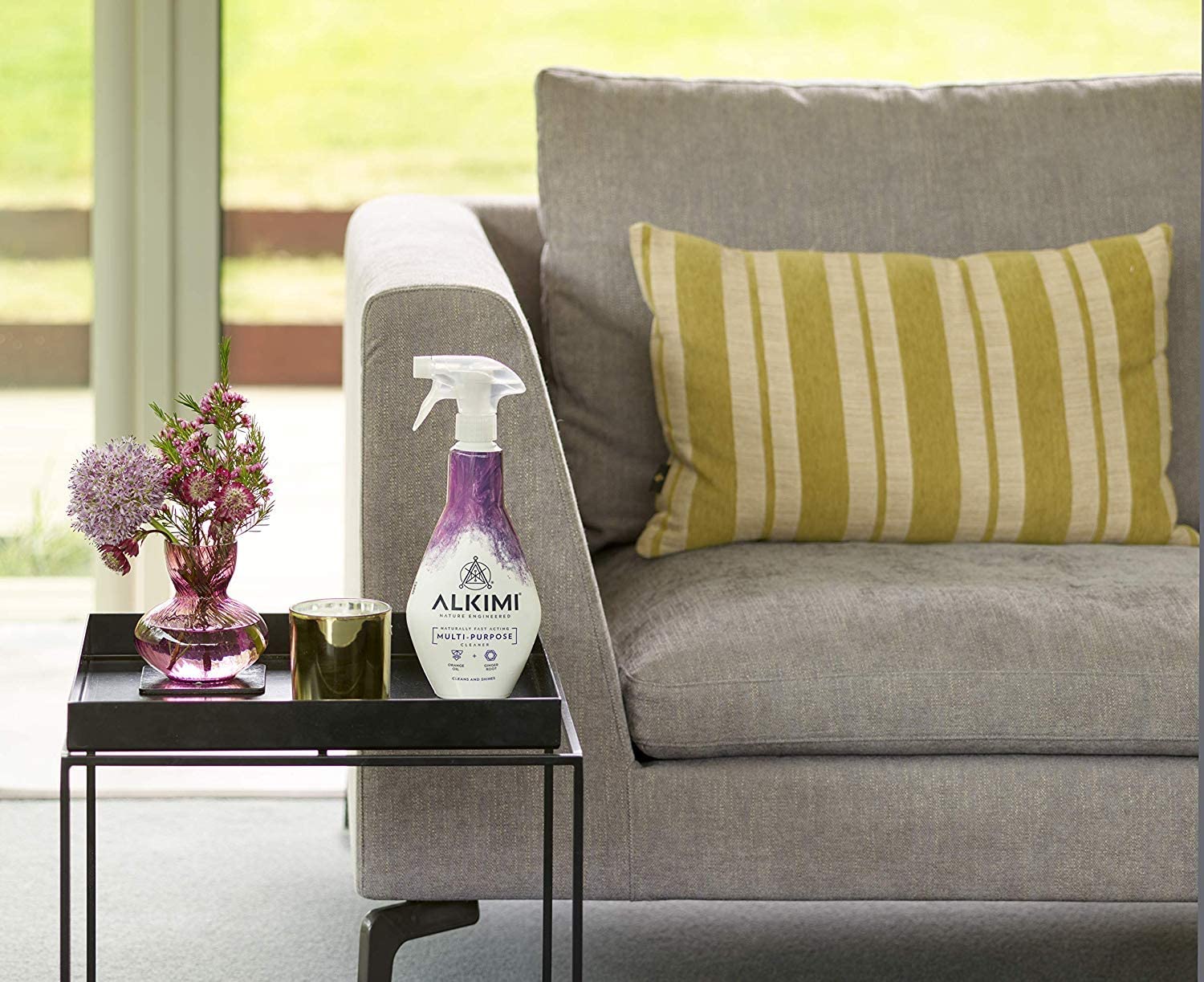ALKIMI Multi-Surface Cleaning Spray - Powerful Cleaning, No Harsh Chemicals, with Natural Orange Oil and Ginger Root - Image 4