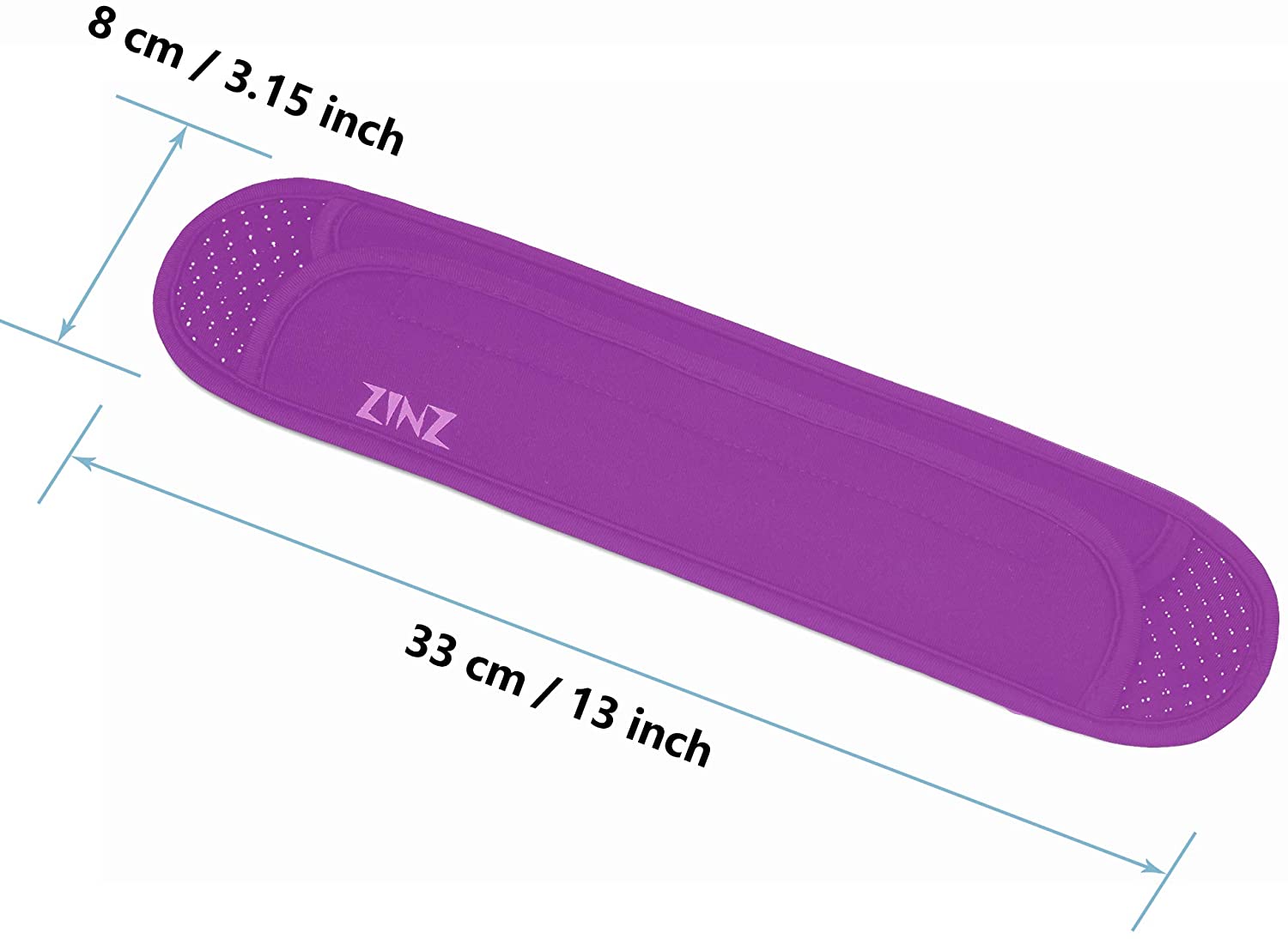 ZINZ Ultra Thick & Breathable Universal Shoulder Pad Cushion for Bag Long & Comfort, Purple - Image 2