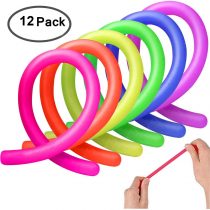 AMEITECH Colorful Sensory Fidget Stretch Toys Helps Reduce Fidgeting Due to Stress and Anxiety for ADD, ADHD, Autism (12 Pack)