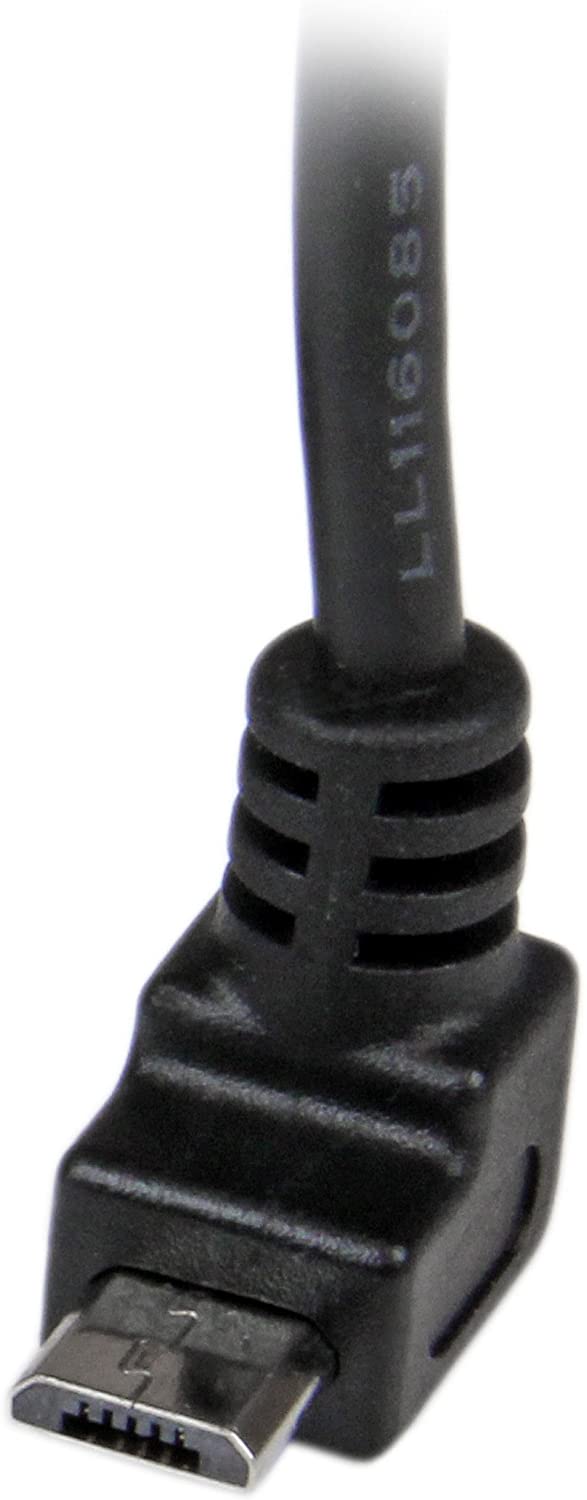StarTech.com USBAUB1MU 1 m Micro USB Cable Cord, A to Up Angle Micro B, Up Angled Micro USB Cable, 1x USB A (M) - Image 4
