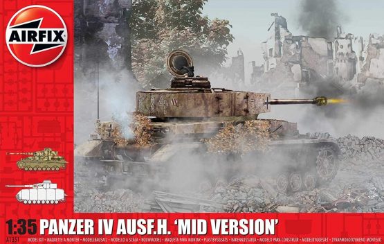 Airfix A1351 Panzer IV Ausf.H Mid Version Military Vehicle