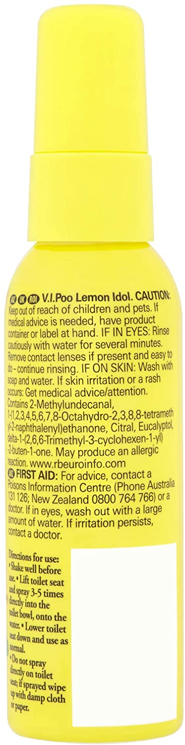 Air Wick VIPoo 55 ml Lemon Idol Spray, Yellow, 55 ml (Pack of 1) - Image 4