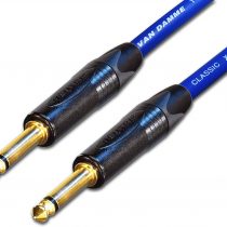 Designacable 1m Custom Length Gold Solder Straight FX Patch Lead Cable - Blue