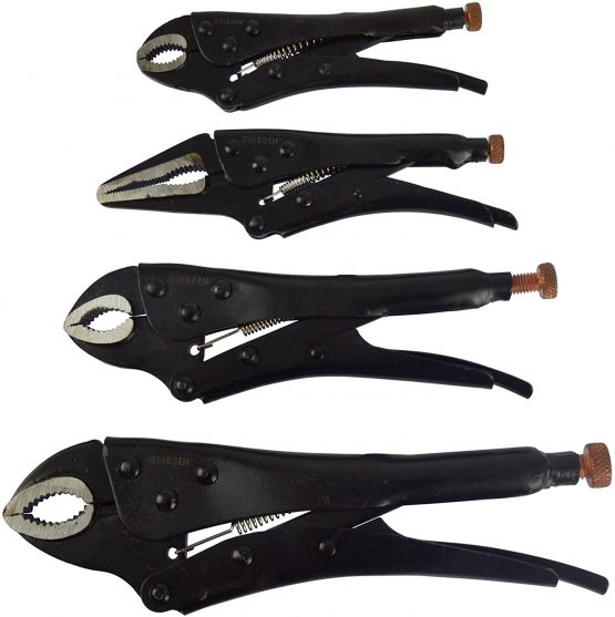 4pc Locking Grip Wrench Set Vice Locking Pliers Mole Grips Heavy Duty AT017