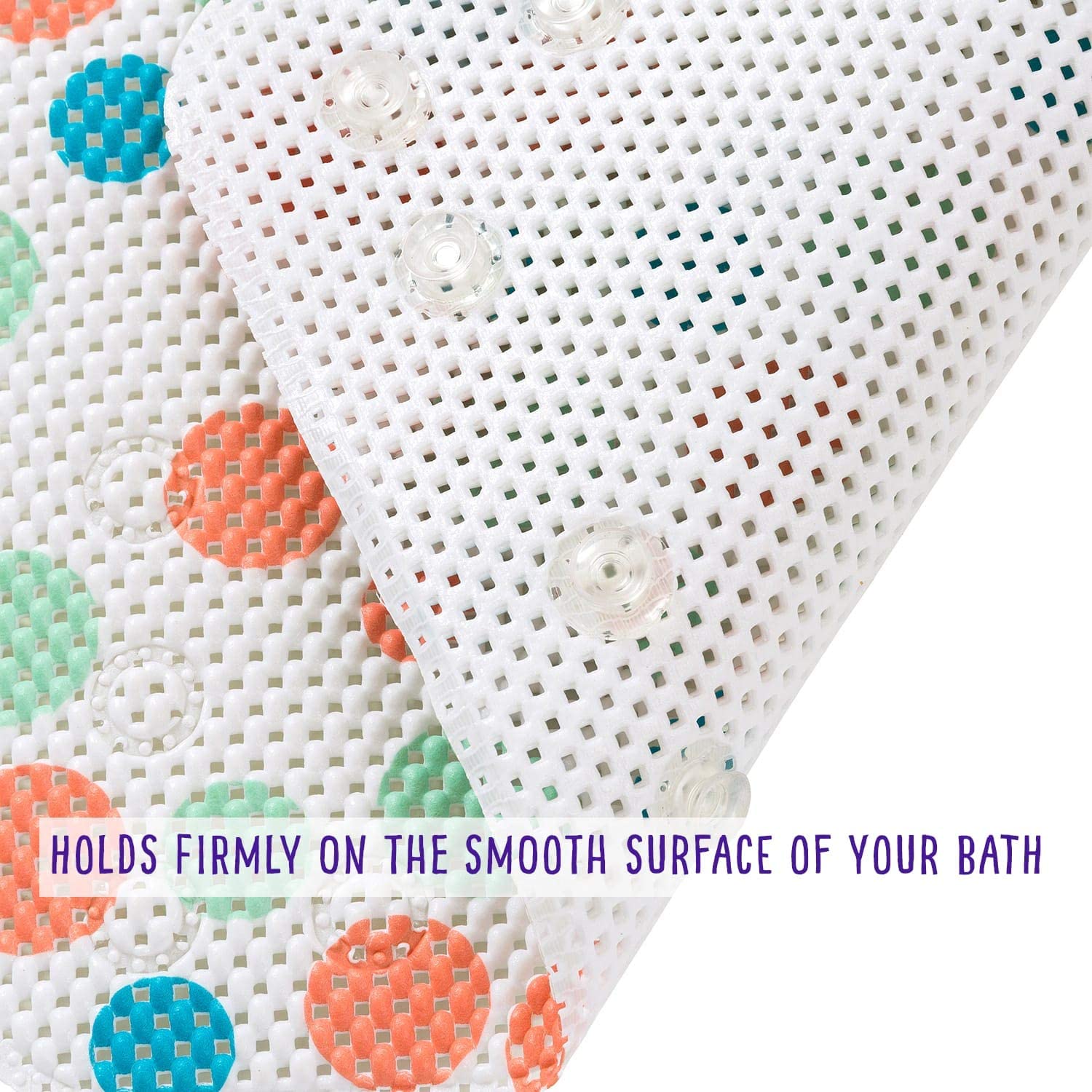 ClevaMama Baby Bath Mat Non Slip Kids and Children Bathtub Mats Anti