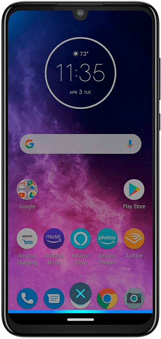 Motorola One Zoom with Alexa Hands-free Dual SIM Smartphone (6.4 Inch FHD+ Display, Quad Camera System, 128 GB/4 GB, Android 9.0, Headset + Cover), Electric Grey - Image 4