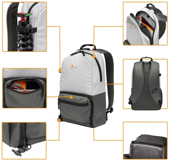 Lowepro LP37234-PWW Truckee BP 150 LX Outdoor Camera Backpack, Fits 10 inch Tablet, for Compact DSLR/Mirrorless, Sony, Canon, Nikon, with 2nd lens, Gimbal, Video Drone, DJI, Osmo, Mavic, Light Grey - Image 2