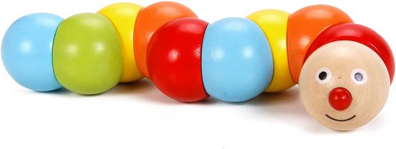 Classic World - Wooden Primary Colours Twist Caterpillar for Babies, Toddlers and Kids - Image 3