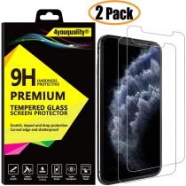 4youquality [3-Pack] iPhone 11 Pro Max and iPhone XS Max Screen Protector, Tempered Glass Film [LifetimeWarranty][Scratch-Resistant] Screen Protector for Apple iPhone XS Max & iPhone 11 Pro Max 6.5"