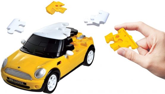 Puzzle Fun 3D 80657074 Mini Cooper Yellow - Image 3