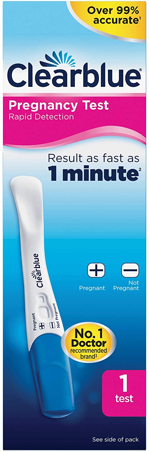 Clearblue Pregnancy Test, Rapid Detection, Result As Fast As 1 Minute, 1 Test, Easy at Home Testing, Packaging May Vary - Image 3