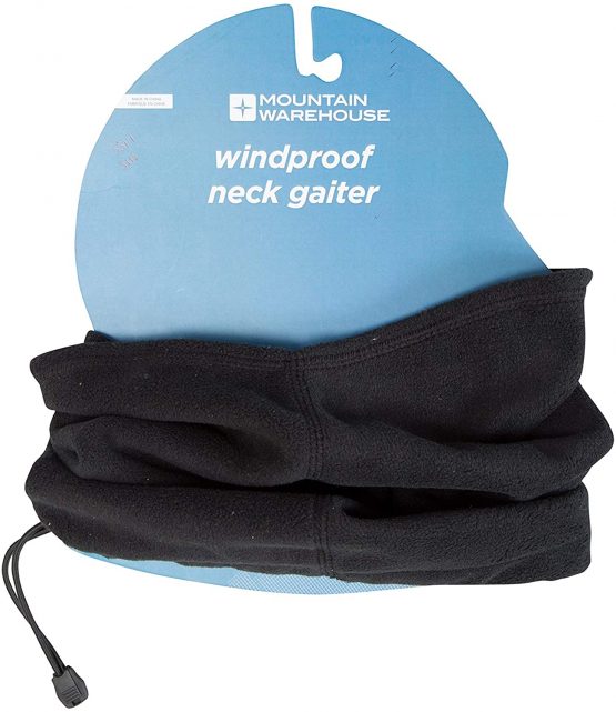 Mountain Warehouse Windproof Neck Gaiter - Adjustable Fit, Breathable Winter Neck Warmer