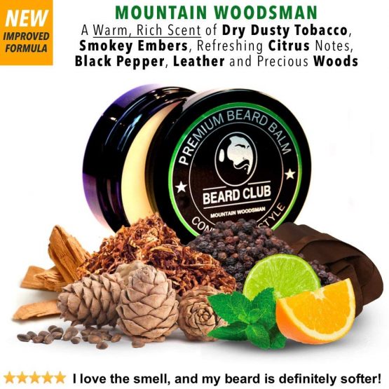 Premium Beard Balm | Mountain Woodsman | The Best Beard Conditioner & Softener to Shape & Style Your Beard, While Stopping Beard Itch & Flakes | Natural & Organic | Great for Hair Care & Growth - Image 2