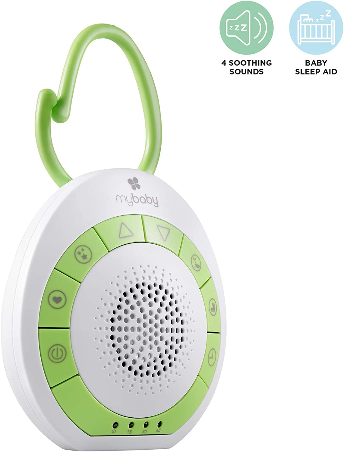 MyBaby SoundSpa On‐The‐Go Baby Soother Sleep Aid, 4 Soothing Sounds, Adjustable Volume Control and Clip for Prams Buggies - Image 2