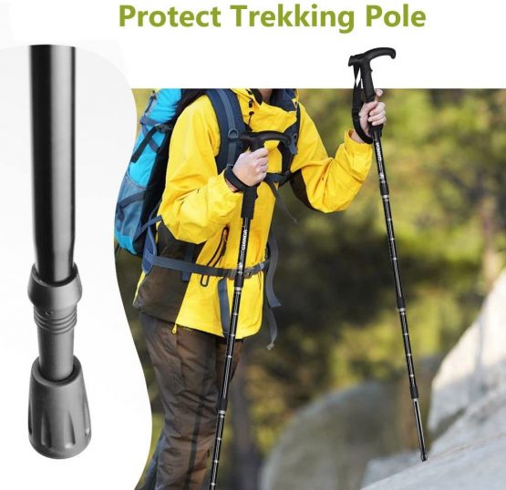 OTraki Walking Stick Caps 6 Pack Rubber Alpenstock Head Cover Replacement Rubber Tips End for Hiking Stick Walking Trekking Poles - Image 2