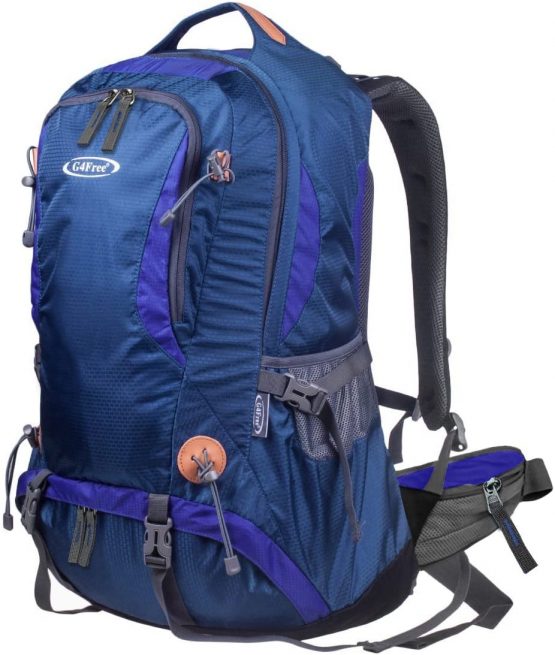 G4Free 50L Rucksack Hiking Backpack Mountaineering Bag Waterproof Travel Camping Trekking Daypack Outdoor Sports Backpack with Rain Cover for Men Women