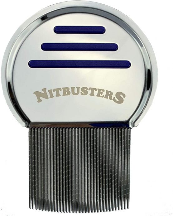 Nitbusters Infinity Stainless Steel Metal Headlice Nit Removal Comb with Spiral Grooves