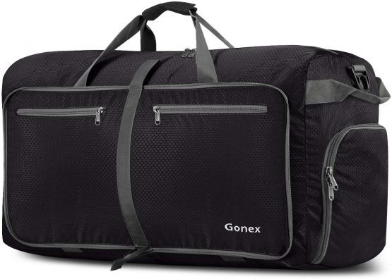 Gonex 100L Packable Travel Duffle Bag, Extra Large Luggage Duffel (Black)
