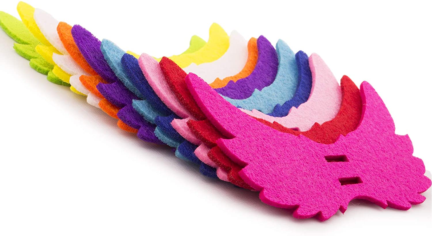 100pcs Colourful Felt Angel Wing Lollipop Tag/Candy Holder for Parties/Baby Shower - Image 4