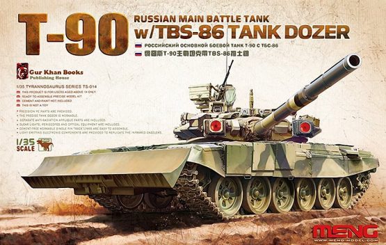 MENG "Model 1:35 Russian Main Battle Tank T-90 w/TBS-86 Tank Dozer Kit (Multi-Colour)