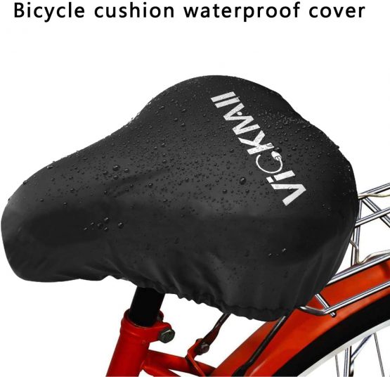 VICKMALL Unisex's Road Mountain Bike Seat Cover, Black, Standard size - Image 2