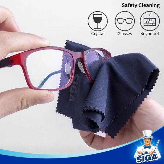 MR Premium Microfiber Cleaning Cloths for Lens, Eyeglasses, Screens, Tablets, Glasses, 6 Pack, 6 x 7 inches (15 x 18 cm) - Image 4