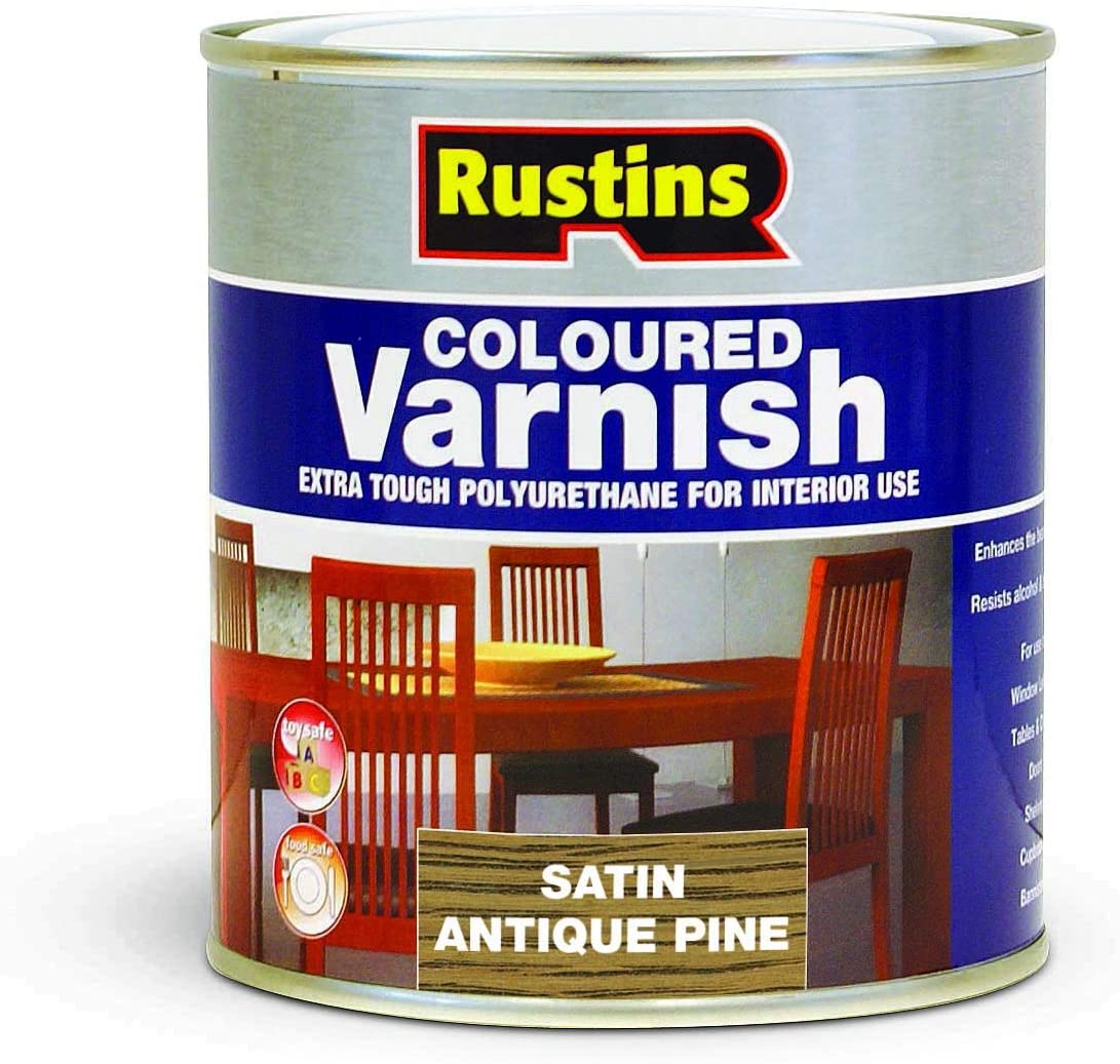 RUSTINS Polyurethane Varnish, Antique Pine Satin, 250 ml, 250ml