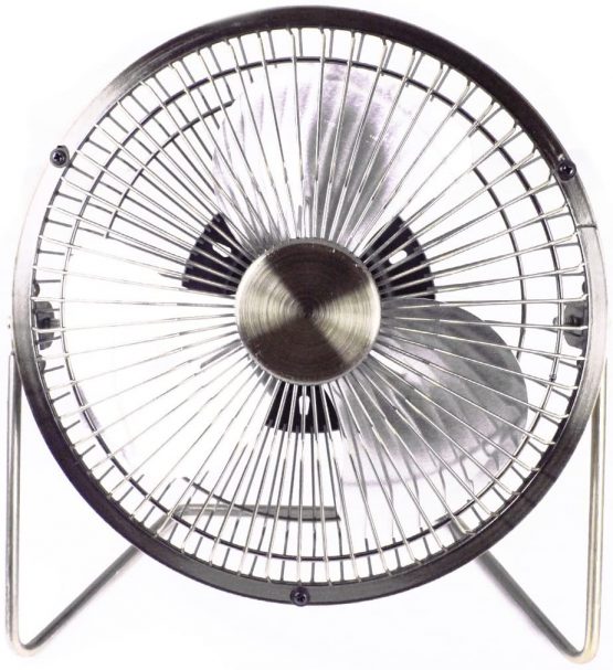 Usb small fan Mini Silent cooling Fan for Laptop PC Plug and Play edition with 360 Rotation - Aluminum 6 inch - Image 3