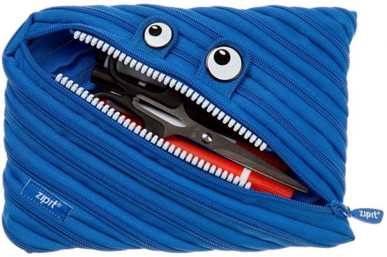 ZIPIT Monster Jumbo Pencil Case, Royal Blue - Image 2