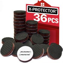 Floor Protector Pads X-PROTECTOR – Non Slip Pads - Premium 36 pcs 25mm Furniture Pads! Rubber Pads - Rubber Feet for Furniture Feet - Furniture Floor Protectors for Keep in Place Furniture!