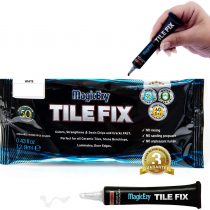 MagicEzy Tile Fix - Professionally and Easily Touch-Up Cracks Less Than 1 mm on Your Floor and Wall Tiles, Porcelain and Ceramic Surfaces (Beige)