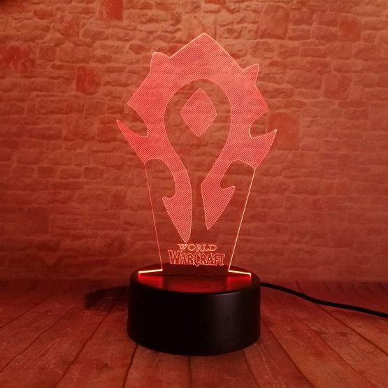 LED Lamp - World of Warcraft Horde Colour Changing USB Night Light