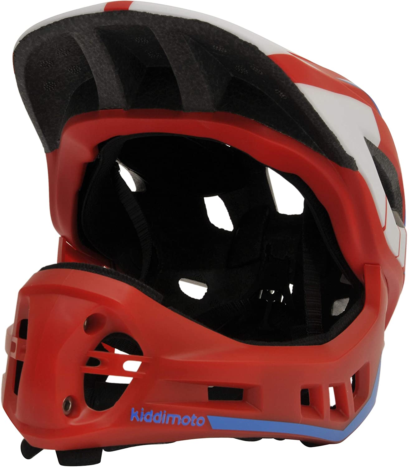 Kiddimoto Kids Full Face Bike Helmet, Detachable Chin Guard Lightweight For Kids Safety Of Boys And Girls Age 2 to 10 years - Image 4