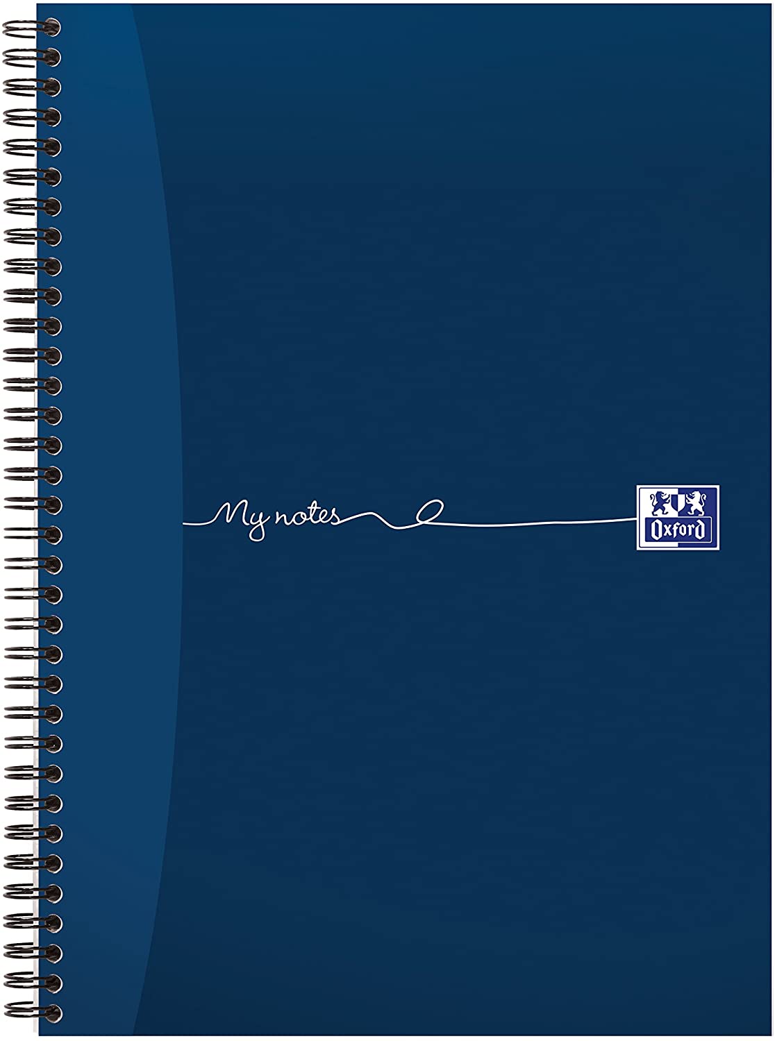 Oxford My Notes A4 Card Cover Wirebound Notebook, Ruled with Margin and Perforated, 200 Page, 1 Notebook Black