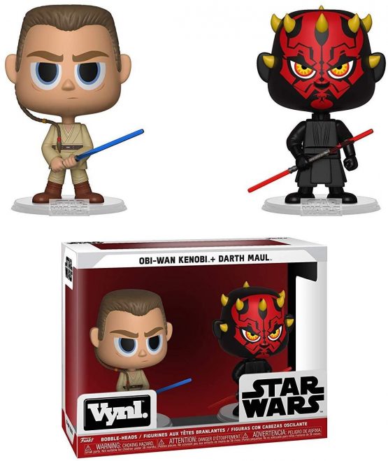 Funko 31621 VYNL 4" 2-Pack: Star Wars: Darth Maul & Obi Wan (The Phantom Menace), Multi
