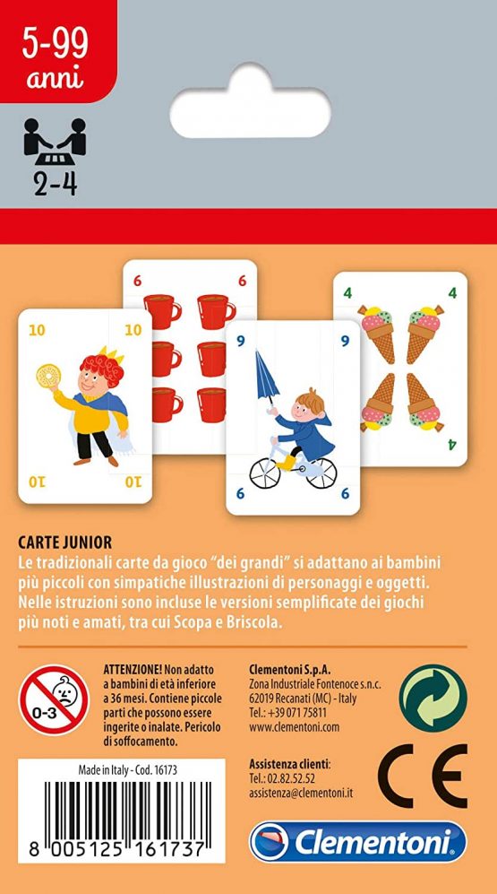 Clementoni Junior 16173 Children's Playing Cards - Image 2