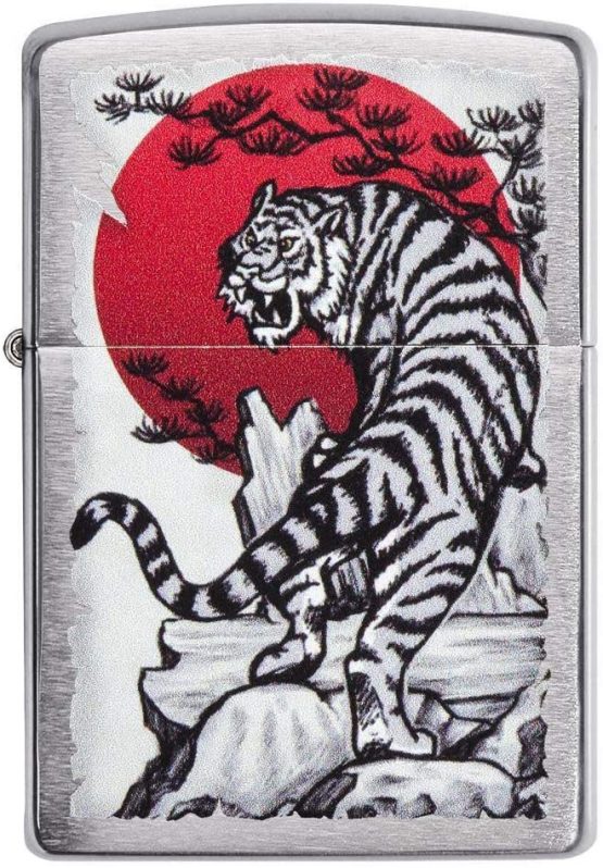 Zippo Windproof Lighter| Metal Long Lasting Lighter |Best Lighter Fluid| Refillable Lighter| Perfect for Cigarettes Cigars Candles |Pocket Lighter Fire Starter |Asian Tiger, regular - Image 2